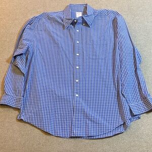 Brooks Brothers Blue Plaid Men's Shirt